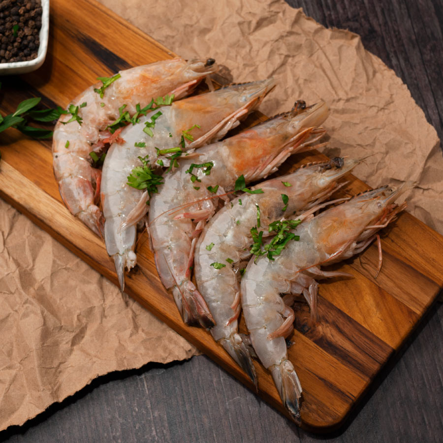 CAMARÓN AZUL CON CABEZA COLOSAL